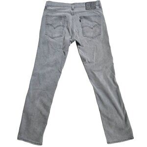 Levi's 511 Jeans Men's Gray W33 L32 Denim Stretch Straight Leg